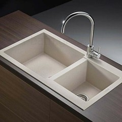 Pyramis Alazia 1 3/4B Ένθετος Νεροχύτης από Συνθετικό Γρανίτη Μ86xΠ50cm Beige 079811911 Pyramis Alazia 1 3/4B Ένθετος Νεροχύτης από Συνθετικό Γρανίτη Μ86xΠ50cm Beige 079811911